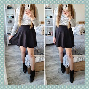 H&M Black Circle Skirt